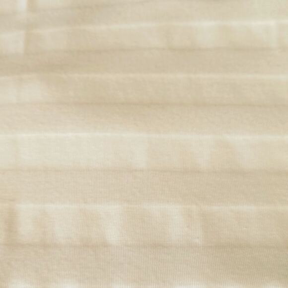 Talbots Stretch Knit Top Women's Size M White stripe 3/4 Sleeve Base Layer Tee - Picture 3 of 10